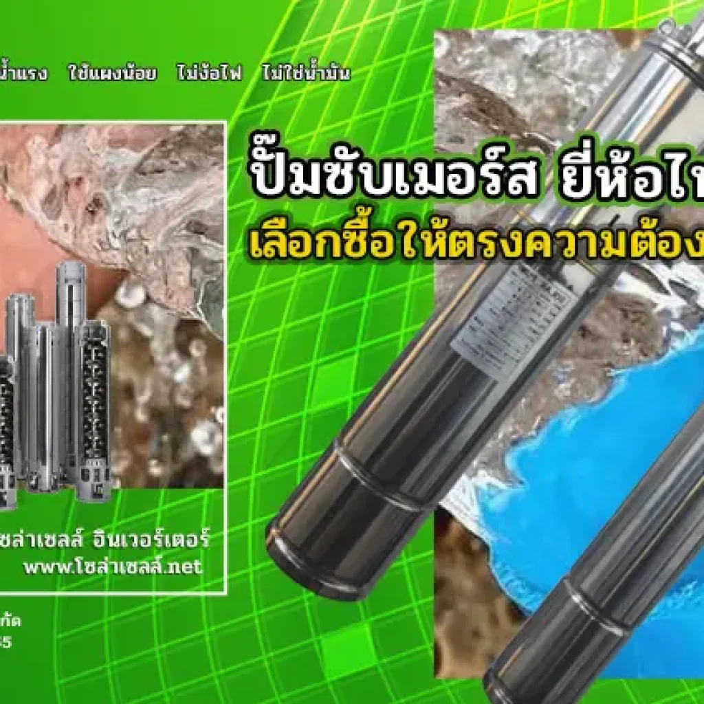 ปั๊มซับเมอร์ส ยี่ห้อไหนดี เลือกซื้อให้ตรงความต้องการของคุณ