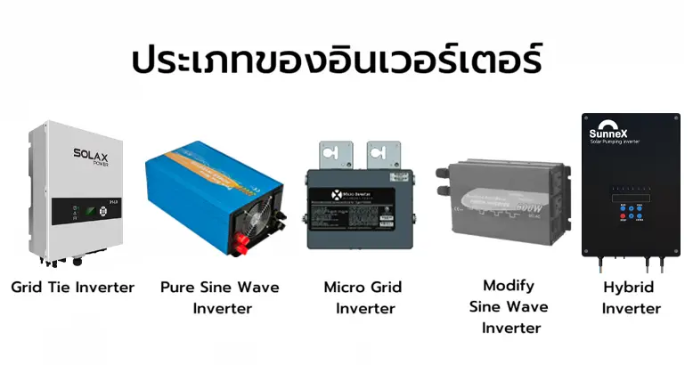 3 ประเภทของอินเวอร์เตอร์ (Inverter)