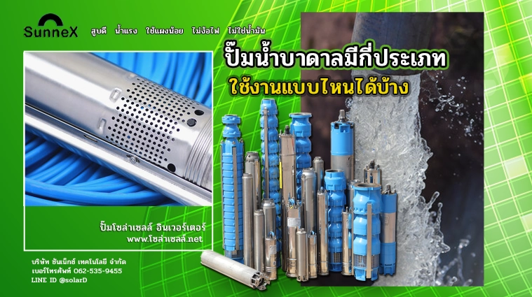 ปั๊มน้ำบาดาลมีกี่ประเภท ใช้งานแบบไหนได้บ้าง